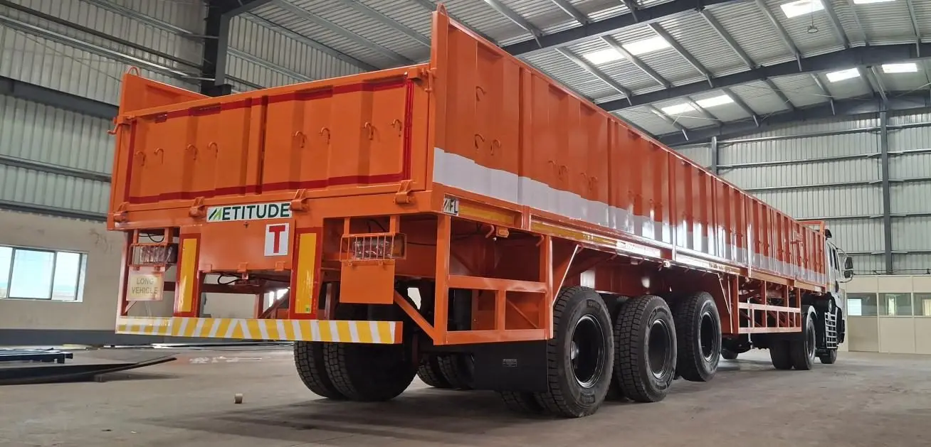 40ft 4ft Triple Axle Side Wall Trailer (55T)